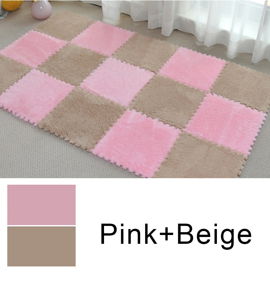 10 Pcs Soft Plush Children's Mat Baby Play Mat Baby Toys Eva Foam Puzzle Carpet In Children's Room Keep Warm Playmat 30*30*0.8CM